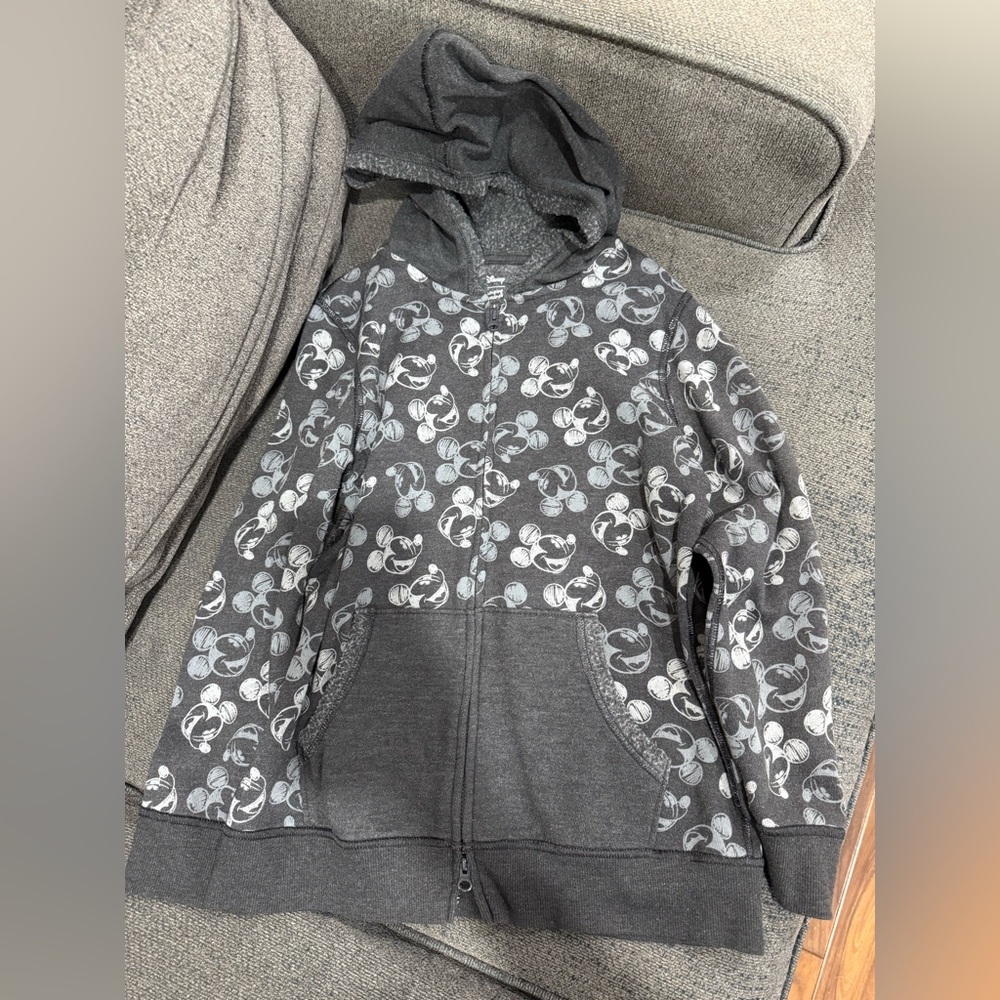 Disney Charcoal Hoodie with Mickey Print
